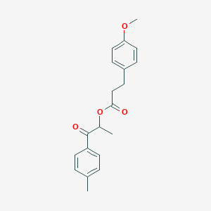 1-Methyl-2-(4-methylphenyl)-2-oxoethyl 3-(4-methoxyphenyl)propanoate