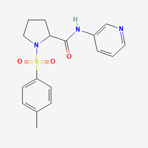 molecular formula C17H19N3O3S B4864087 1-[(4-methylphenyl)sulfonyl]-N-3-pyridinylprolinamide 