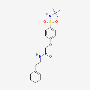 2-{4-[(tert-butylamino)sulfonyl]phenoxy}-N-[2-(1-cyclohexen-1-yl)ethyl]acetamide