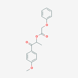 2-(4-Methoxyphenyl)-1-methyl-2-oxoethyl phenoxyacetate