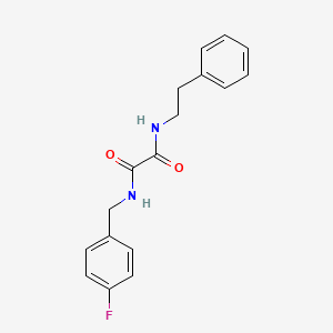 N-(4-fluorobenzyl)-N'-(2-phenylethyl)ethanediamide