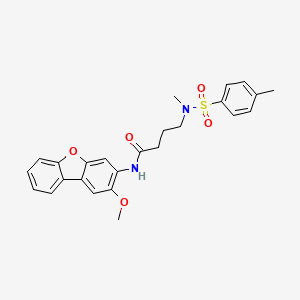 N-(2-methoxydibenzo[b,d]furan-3-yl)-4-{methyl[(4-methylphenyl)sulfonyl]amino}butanamide