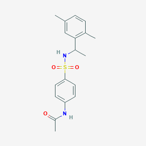 N-(4-{[1-(2,5-dimethylphenyl)ethyl]sulfamoyl}phenyl)acetamide