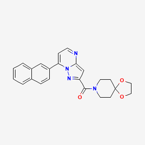 1,4-DIOXA-8-AZASPIRO[4.5]DEC-8-YL[7-(2-NAPHTHYL)PYRAZOLO[1,5-A]PYRIMIDIN-2-YL]METHANONE