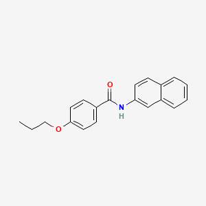 molecular formula C20H19NO2 B4864171 N-naphthalen-2-yl-4-propoxybenzamide 