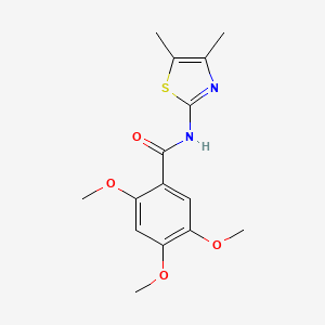 N-(4,5-dimethyl-1,3-thiazol-2-yl)-2,4,5-trimethoxybenzamide