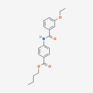 molecular formula C20H23NO4 B4864180 butyl 4-[(3-ethoxybenzoyl)amino]benzoate 