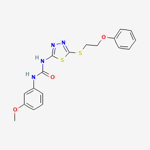 1-(3-Methoxyphenyl)-3-{5-[(2-phenoxyethyl)sulfanyl]-1,3,4-thiadiazol-2-yl}urea