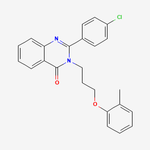 2-(4-chlorophenyl)-3-[3-(2-methylphenoxy)propyl]-3,4-dihydroquinazolin-4-one