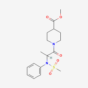 methyl 1-[N-(methylsulfonyl)-N-phenylalanyl]-4-piperidinecarboxylate