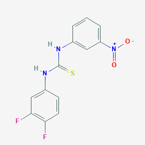 molecular formula C13H9F2N3O2S B4864276 N-(3,4-difluorophenyl)-N'-(3-nitrophenyl)thiourea 