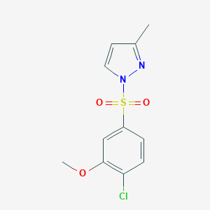 1-((4-chloro-3-methoxyphenyl)sulfonyl)-3-methyl-1H-pyrazole