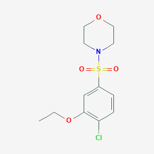 molecular formula C12H16ClNO4S B486430 4-(4-Chloro-3-ethoxyphenyl)sulfonylmorpholine CAS No. 723741-40-0