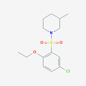 1-(5-Chloro-2-ethoxyphenyl)sulfonyl-3-methylpiperidine