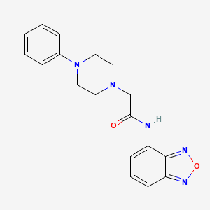 molecular formula C18H19N5O2 B4864318 N-(2,1,3-BENZOXADIAZOL-4-YL)-2-(4-PHENYL-1-PIPERAZINYL)ACETAMIDE 