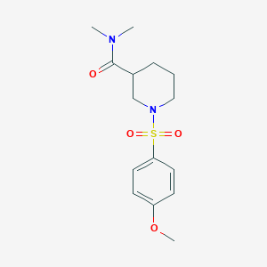 1-[(4-methoxyphenyl)sulfonyl]-N,N-dimethyl-3-piperidinecarboxamide