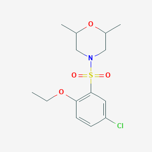 4-(5-Chloro-2-ethoxyphenyl)sulfonyl-2,6-dimethylmorpholine