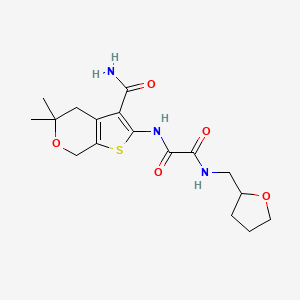 N-[3-(aminocarbonyl)-5,5-dimethyl-4,7-dihydro-5H-thieno[2,3-c]pyran-2-yl]-N'-(tetrahydro-2-furanylmethyl)ethanediamide