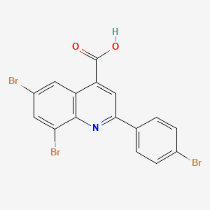 6,8-dibromo-2-(4-bromophenyl)quinoline-4-carboxylic acid