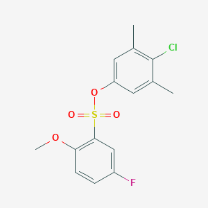 4-Chloro-3,5-dimethylphenyl 5-fluoro-2-methoxybenzenesulfonate