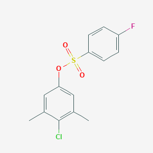 4-Chloro-3,5-dimethylphenyl 4-fluorobenzenesulfonate