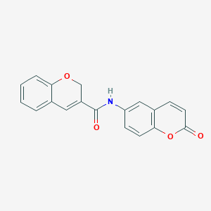 molecular formula C19H13NO4 B4864436 N-(2-oxo-2H-chromen-6-yl)-2H-chromene-3-carboxamide 