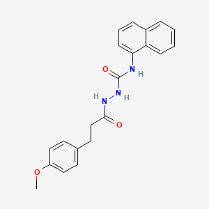 2-[3-(4-methoxyphenyl)propanoyl]-N-1-naphthylhydrazinecarboxamide