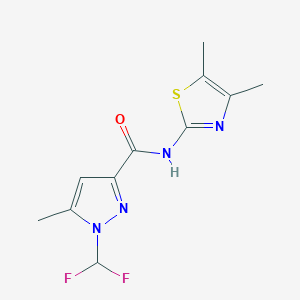 1-(DIFLUOROMETHYL)-N~3~-(4,5-DIMETHYL-1,3-THIAZOL-2-YL)-5-METHYL-1H-PYRAZOLE-3-CARBOXAMIDE