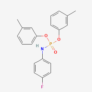 molecular formula C20H19FNO3P B4864481 N-bis(3-methylphenoxy)phosphoryl-4-fluoroaniline 