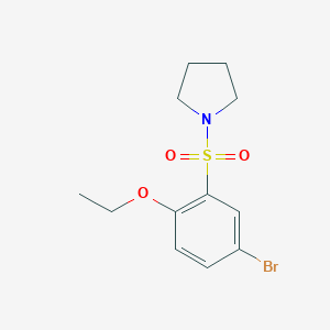 4-Bromo-2-(1-pyrrolidinylsulfonyl)phenyl ethyl ether