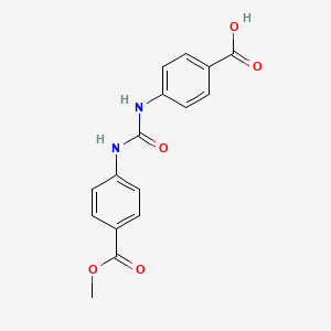 molecular formula C16H14N2O5 B4864544 4-({[4-(METHOXYCARBONYL)ANILINO]CARBONYL}AMINO)BENZOIC ACID 