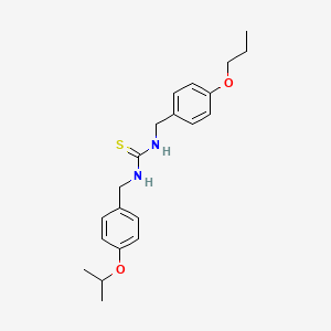 3-{[4-(PROPAN-2-YLOXY)PHENYL]METHYL}-1-[(4-PROPOXYPHENYL)METHYL]THIOUREA