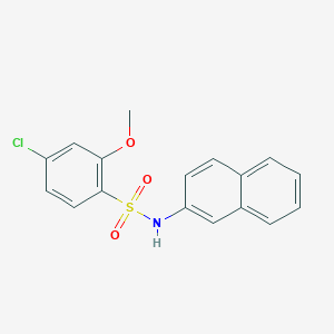 4-chloro-2-methoxy-N-(2-naphthyl)benzenesulfonamide