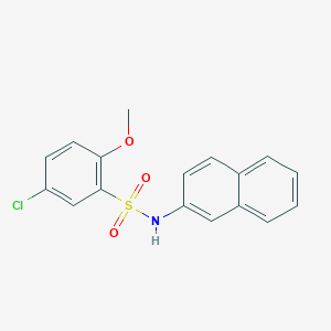 5-chloro-2-methoxy-N-(2-naphthyl)benzenesulfonamide