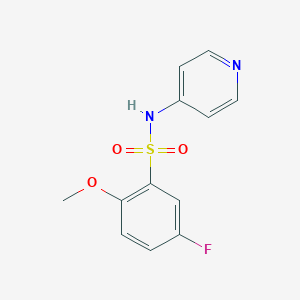 5-fluoro-2-methoxy-N-(4-pyridinyl)benzenesulfonamide