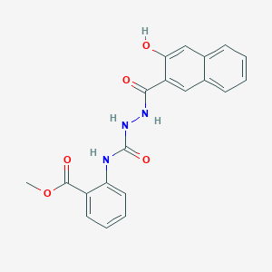 methyl 2-({[2-(3-hydroxy-2-naphthoyl)hydrazino]carbonyl}amino)benzoate