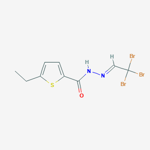 molecular formula C9H9Br3N2OS B4864599 5-ethyl-N'-(2,2,2-tribromoethylidene)-2-thiophenecarbohydrazide 