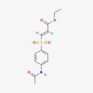 ETHYL (2E)-3-(4-ACETAMIDOBENZENESULFONYL)PROP-2-ENOATE