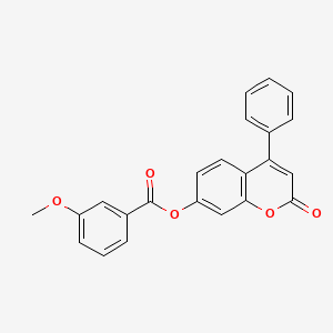 2-oxo-4-phenyl-2H-chromen-7-yl 3-methoxybenzoate