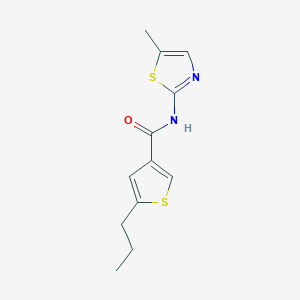 N-(5-METHYL-13-THIAZOL-2-YL)-5-PROPYLTHIOPHENE-3-CARBOXAMIDE