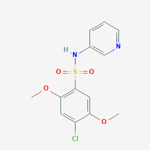 4-chloro-2,5-dimethoxy-N-pyridin-3-ylbenzenesulfonamide