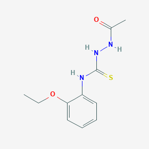 molecular formula C11H15N3O2S B4864671 2-acetyl-N-(2-ethoxyphenyl)hydrazinecarbothioamide 