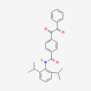 molecular formula C27H27NO3 B4864701 N-(2,6-diisopropylphenyl)-4-[oxo(phenyl)acetyl]benzamide 