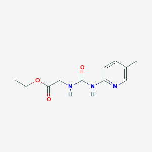 ETHYL 2-({[(5-METHYL-2-PYRIDYL)AMINO]CARBONYL}AMINO)ACETATE