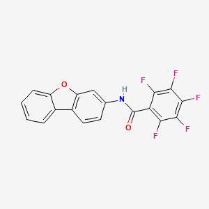 molecular formula C19H8F5NO2 B4864749 N-dibenzo[b,d]furan-3-yl-2,3,4,5,6-pentafluorobenzamide 