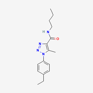 N-butyl-1-(4-ethylphenyl)-5-methyl-1H-1,2,3-triazole-4-carboxamide