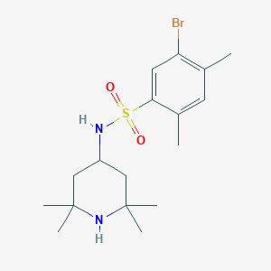 5-bromo-2,4-dimethyl-N-(2,2,6,6-tetramethyl-4-piperidinyl)benzenesulfonamide