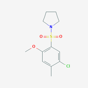 1-(5-Chloro-2-methoxy-4-methylbenzenesulfonyl)pyrrolidine