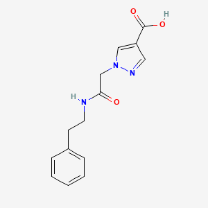 1-[2-OXO-2-(PHENETHYLAMINO)ETHYL]-1H-PYRAZOLE-4-CARBOXYLIC ACID