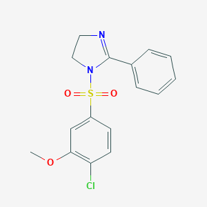 1-[(4-chloro-3-methoxyphenyl)sulfonyl]-2-phenyl-4,5-dihydro-1H-imidazole